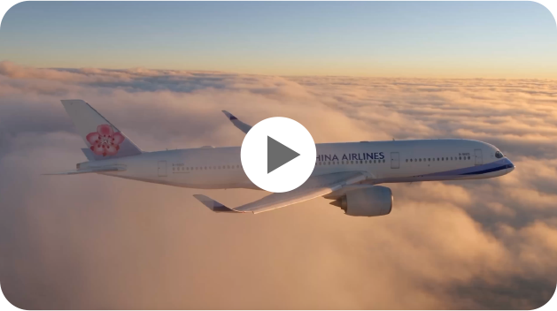 華航飛機穿梭雲端，播放布里斯本篇